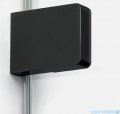 New Trendy Eventa Black Chrome drzwi wnękowe pojedyncze 120x200 cm przejrzyste lewe czarny połysk EXK-6135
