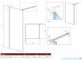Radaway Modo New II kabina Walk-in 155x200 szkło przejrzyste 389155-01-01
