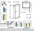 Radaway Arta Kds I kabina 100x80cm prawa szkło przejrzyste 386620-03-01R+1386100-03-01+386110-03-01