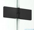 New Trendy New Renoma Black kabina kwadratowa 100x100x195cm przejrzyste prawa D-0206A/D-0112B