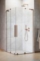 Radaway Furo SL Brushed Copper KDD kabina 100x80cm szczotkowana miedź 10305100-93-01L/10305080-93-01R