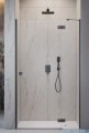 Radaway Essenza 8 Brushed GunMetal Dwj drzwi wnękowe 80cm prawe szczotkowany grafit/szkło przejrzyste 10480512-01-01R/10460237-92-01R