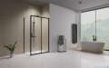 Radaway Premium Pro Black Kdj kabina 120x90cm prawa czarny mat/szkło przejrzyste 1015120-54-01R/1016090-54-01