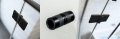 Radaway Nes 8 Black KDD B kabina walk in 100cm prawa czarny mat/szkło przejrzyste 10074100-54-01R