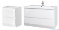 Oristo Brylant szafka z umywalką prawa 125x50x48cm biały połysk OR36-SD2S-85-1/OR36-SD2S-40-1/UME-BR-125-92-P
