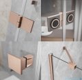 Radaway Essenza 8 Brushed Copper Ptj kabina pięciokątna 100x90cm lewa szczotkowana miedź 10490000-93-01L/10490900-01-01