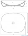 Omnires Portland umywalka nablatowa 47x38,5 cm biały połysk PORTLAND475BP