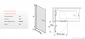 Sanplast Prestige III parawan nawannowy przejrzyste 70x150 cm 600-073-1010-38-401