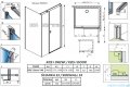 Radaway Nes Gold Kds I kabina 140x70cm prawa złoty połysk 10023140-09-01R/10043070-09-01