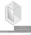 New Trendy Avexa Black kabina Walk-In 120x200 cm przejrzyste EXK-2053