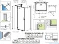 Radaway Essenza Kdj+S kabina 80x120x80cm lewa szkło przejrzyste 1384051-01-01/1385024-01-01L/1384051-01-01
