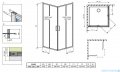 Radaway Premium Pro Black Kdd  kabina 100x90cm czarny mat/szkło przejrzyste 1017100-54-01L/1017090-54-01R