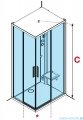 Novellini Glax 1 2.0 kabina standard 100x80 prawa biała G21A108DM-1UU