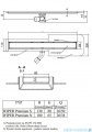 Wiper Odpływ liniowy Premium Ponente 60cm z kołnierzem poler P600PPS100