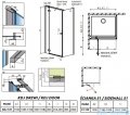 Radaway Essenza New Kdj kabina 110x120cm lewa szkło przejrzyste 385041-01-01L/384054-01-01