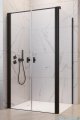 Radaway Nes 8 Black DWD+S kabina 90x70cm czarny mat/szkło przejrzyste 10081190-54-01/10080070-54-01
