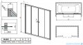 Radaway Vesta DWD Drzwi przesuwne 170 cm szkło przejrzyste 203170-01