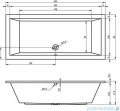 Riho Lusso wanna prostokąta 200x90cm z hydromasażem Air prawa B016002005