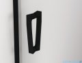 SanSwiss Cadura Black Line drzwi wahadłowe 70cm jednoczęściowe prawe z profilem przyściennym  czarny mat CA1CD0700607