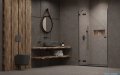 Radaway Essenza Pro Brushed GunMetal Dwj drzwi wnękowe 80cm lewe szczotkowany grafit 10099080-92-01L