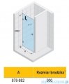 Riho Scandic NXT X101 drzwi prysznicowe chrom prawe 88x200cm G001006120