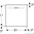 Geberit Sestra brodzik 90x90cm biały 550.250.00.2