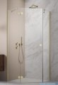 Radaway Essenza 8 Brushed Gold Ptj kabina pięciokątna 90x100cm lewa szczotkowane złoto 10490000-99-01L/10490700-01-01