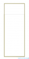 Besco Icon Gold 100x200cm kabina walk-in Złoty połysk/szkło  przejrzyste ICG-100-200C