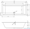 Riho Lugo wanna prostokąta 200x90cm z hydromasażem BLISS lewa B137006005
