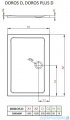 Radaway Idea Kdj kabina 120x90cm lewa szkło przejrzyste + brodzik Doros D + syfon