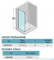 Novellini Kali PH+FH kabina 130x100 profile czarne KALIPH126-1H/KALIFH98-1H
