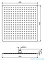 Excellent deszczownica Slim 40x40 cm chrom AREX.3042CR