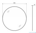 Excellent Virro lustro wiszące okrągłe 80 cm złoto szczotkowane DOEX.VI080.GB