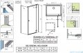 Radaway Essenza Kdj kabina 90x110cm prawa szkło przejrzyste 1385044-01-01R/1384053-01-01