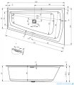 Riho Still Smart wanna asymetryczna 170x110cm z hydromasażem Air prawa B101004005