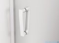 SanSwiss Cadura White Line drzwi wahadłowe 75cm jednoczęściowe prawe z profilem przyściennym biały mat CA1CD0750907