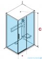 Novellini Glax 2 2.0 kabina z hydromasażem hydro plus 120x80 prawa biała G222P120DT1L-1UH