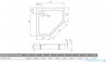 Radaway Doros Pt Compact Stone brodzik pięciokątny 100x100x11,5cm biały SDRPT1010-05-04S