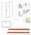 Radaway Idea Kdj kabina 110x70cm prawa szkło przejrzyste 387041-01-01R/387048-01-01L