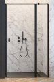 Radaway Nes Black Dwj II drzwi wnękowe 100cm prawe czarny mat/szkło przejrzyste 10036100-54-01R