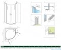 Radaway Nes PDD II kabina 80x80cm szkło przejrzyste 10030080-01-01L/10030080-01-01R