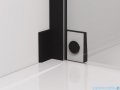 SanSwiss Cadura Black Line drzwi wahadłowe 100cm jednoczęściowe prawe z polem stałym czarny mat CA13D1000607