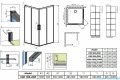 Radaway Idea Black Kdd Factory kabina prysznicowa 100x90cm czarny mat/szkło przejrzyste 387062-54-55L/387060-54-55R