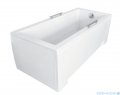 Besco Modern 130x70cm wanna prostokątna + obudowa CZARNY mat + syfon CZARNY #WAM-130-MO/#OAP-130UNIC/19975