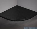 New Trendy Mild Stone Brodzik akrylowy półokrągły 80x80x4,5 cm czarny B-0579