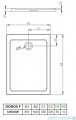 Radaway Doros F Stone brodzik 140x80x5,5 biały SDRF1480-01-04S