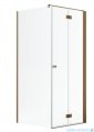Radaway Nes Kdj B Brushed Copper kabina 90x90cm prawa szczotkowana miedź 10025090-93-01R/10039090-01-01