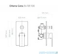 Oltens Gota bateria wannowo prysznicowa podtynkowa czarny mat 34101300
