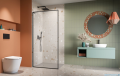 Radaway Modo F SL Black II kabina Walk-in 100x201,6cm lewa Czarna szkło przejrzyste 10419104-54-01L