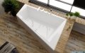 Riho Doppio wanna asymetryczna 180x130cm z hydromasażem Standard lewa BA91-WNPLST-L